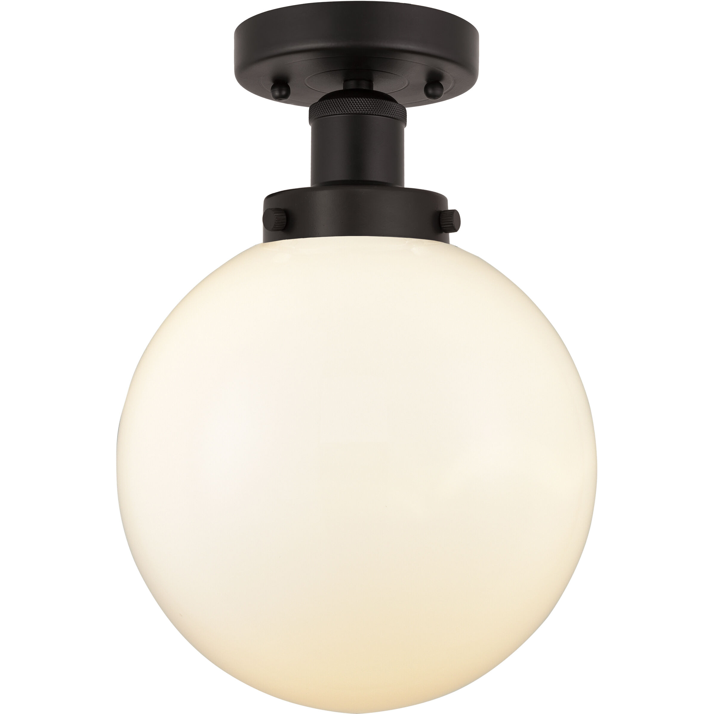 Beacon 1 Light 6.5 inch Oil Rubbed Bronze Semi-Flush Mount Ceiling Light