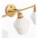 Gene 5 Light 47 inch Brass Wall sconce Wall Light