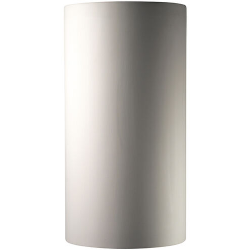 Ambiance Cylinder LED 21 inch Celadon Green Crackle Outdoor Wall Sconce, Really Big