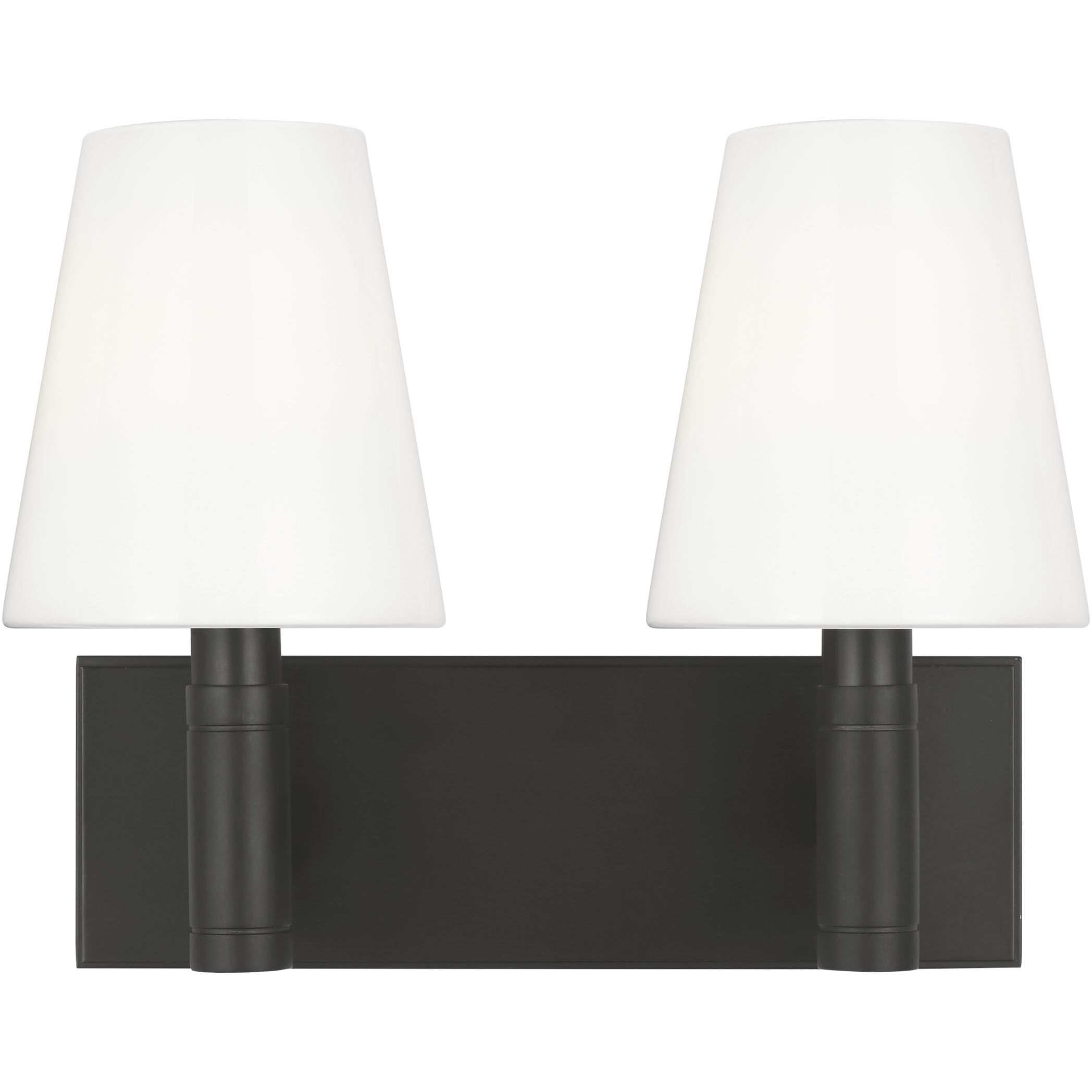 TOB by Thomas O'Brien Beckham Classic 2 Light 13.25 inch Aged Iron Bath Vanity Wall Light