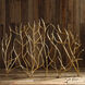 Gold Branches 48 X 32 inch Fireplace Screen