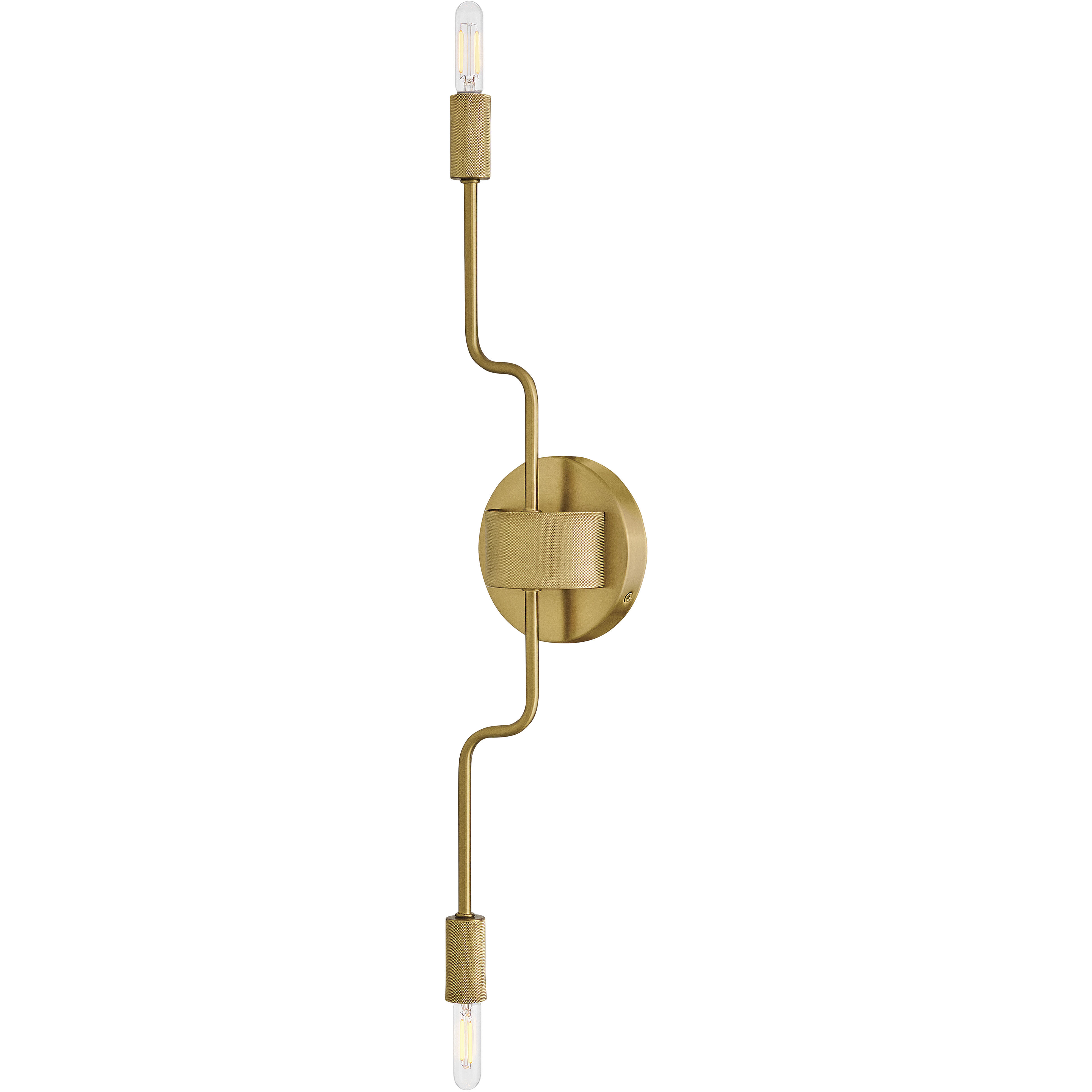 Austen 2 Light 5.25 inch Lacquered Brass Sconce Wall Light