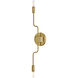 Austen 2 Light 5.25 inch Lacquered Brass Sconce Wall Light