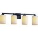 CandleAria 31 inch Matte Black Bath Bar Wall Light