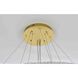 Bowen 3 Light 42 inch Satin Gold Chandelier Ceiling Light