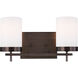 Reading 2 Light 14 inch Brushed Oil Rubbed Bronze Bath Vanity Wall Light