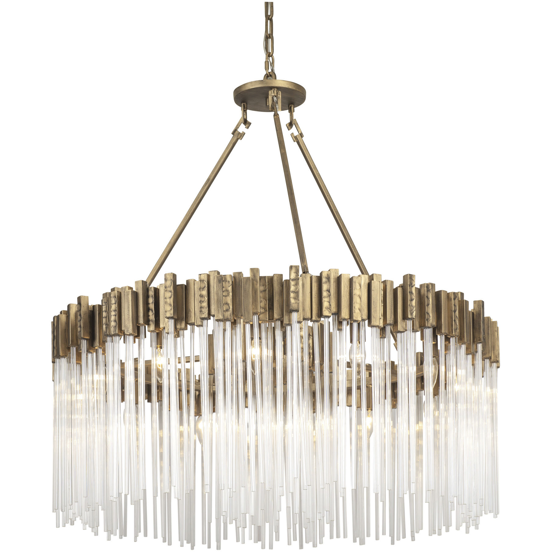 Matrix 12 Light 40 inch Havana Gold Chandelier Ceiling Light