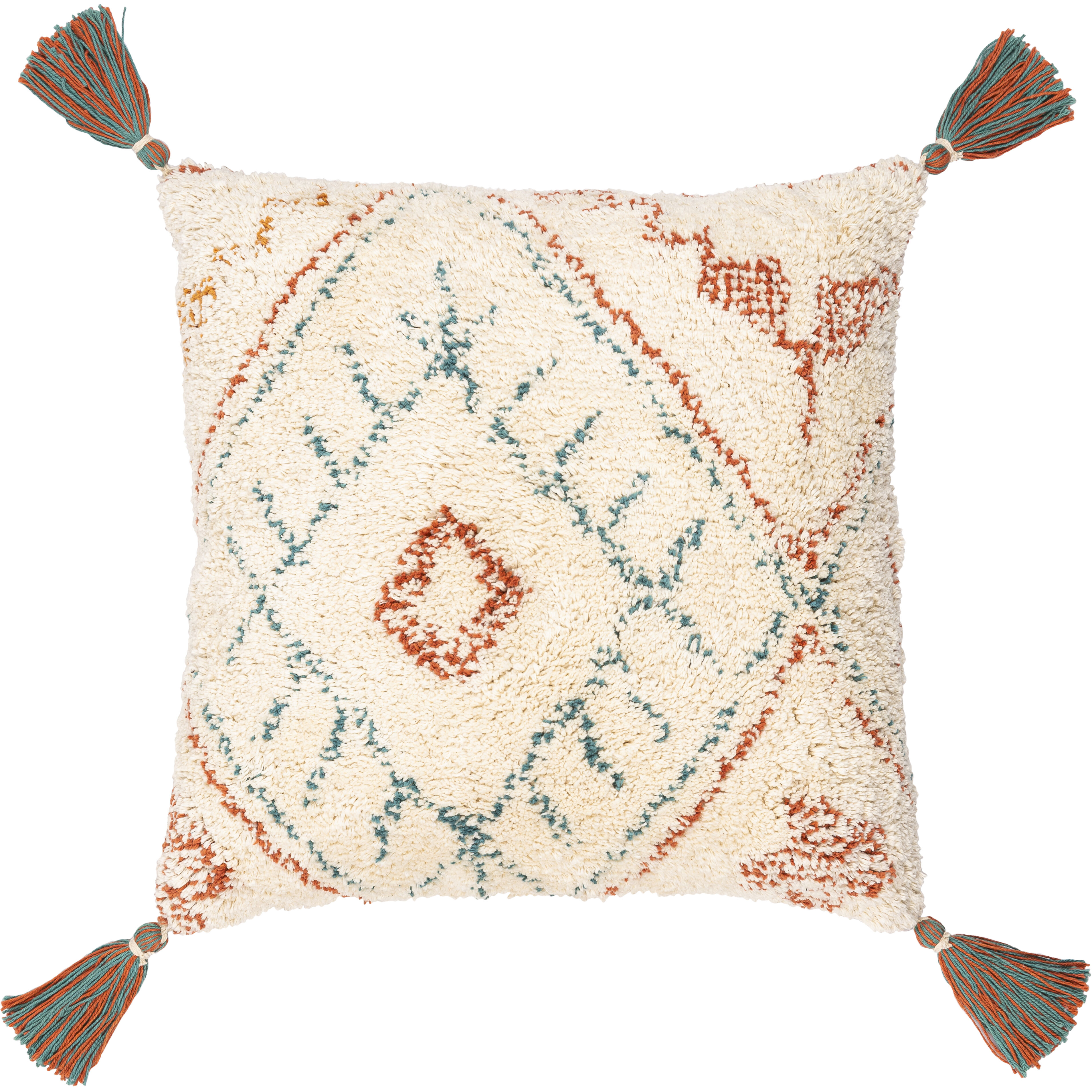 Nador 22 inch Brick Red Pillow Kit in 22 x 22, Square