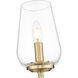 Dominique Wall Sconce Wall Light in Modern Gold