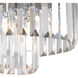 Palacial 1 Light 12 inch Polished Chrome Semi Flush Mount Ceiling Light