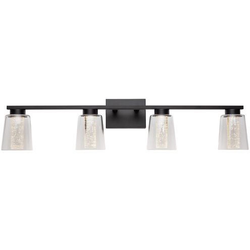 Dalton LED 33.25 inch Black Bathroom Vanity Wall Light