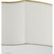 Wexford 3 Light 19.25 inch Snow White and Gold Highlights Flush Mount Ceiling Light