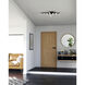 Rezz LED 17.75 inch Black Flush Mount Ceiling Light