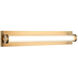 Athena LED 24 inch Aged Gold Brass Wall Sconce Wall Light