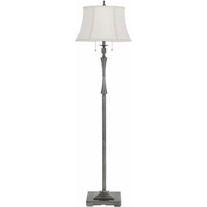 Madison 61 inch 60 watt Antiqued Silver Floor Lamp Portable Light