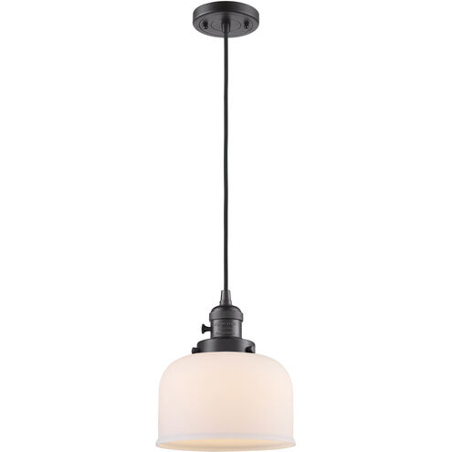 Franklin Restoration Bell LED 8 inch Oil Rubbed Bronze Mini Pendant Ceiling Light