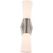 Locke LED 4.88 inch Brushed Nickel Bath Vanity & Wall Light, dweLED