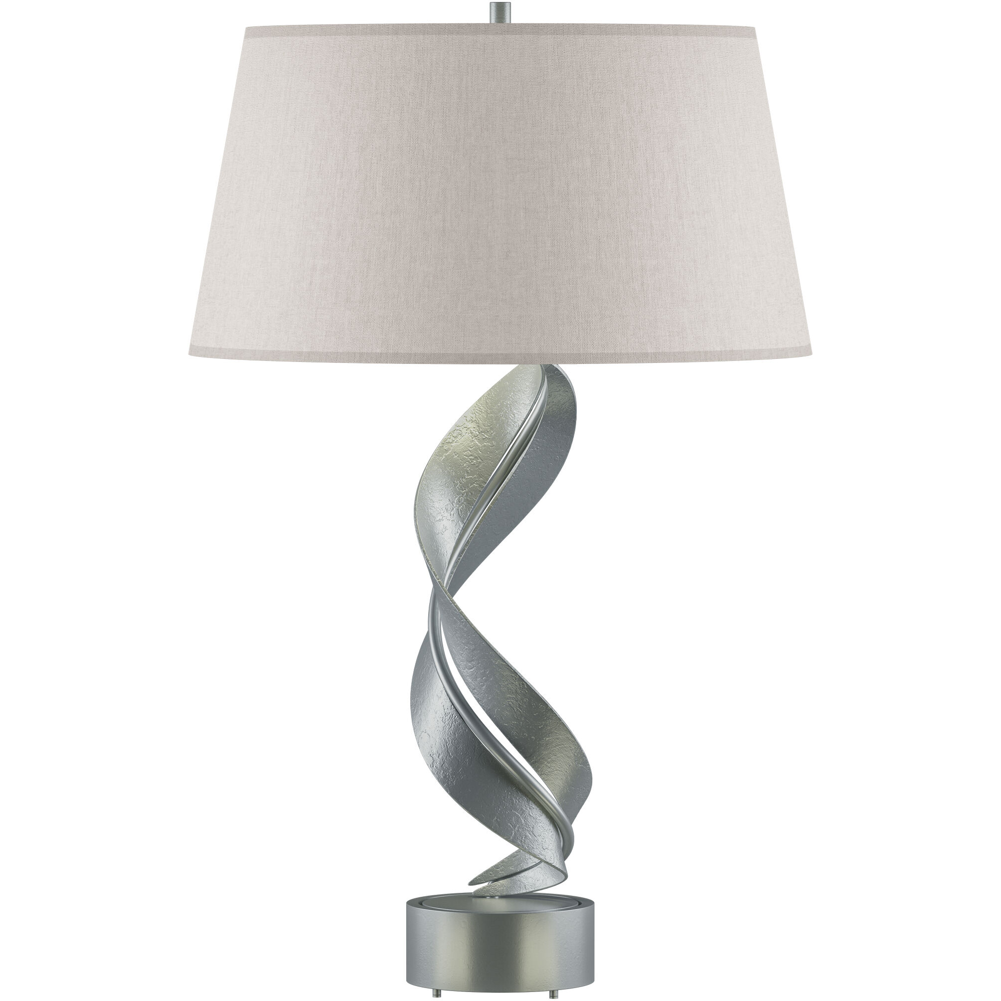 Folio 25.1 inch 100 watt Vintage Platinum Table Lamp Portable Light in Flax