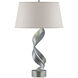Folio 25.1 inch 100 watt Vintage Platinum Table Lamp Portable Light in Flax
