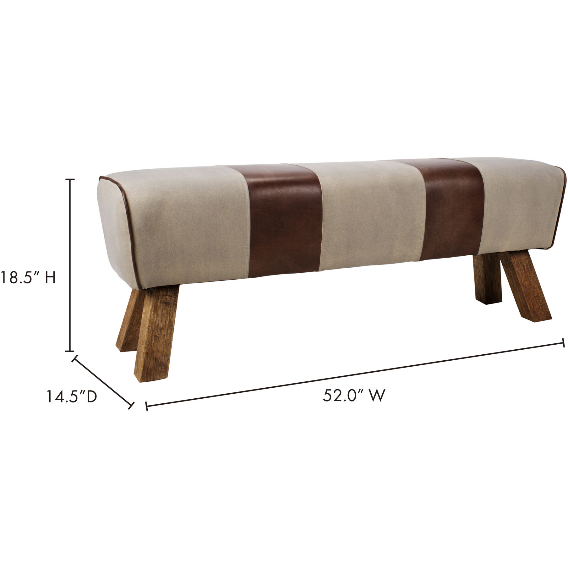 Pommel Brown Bench