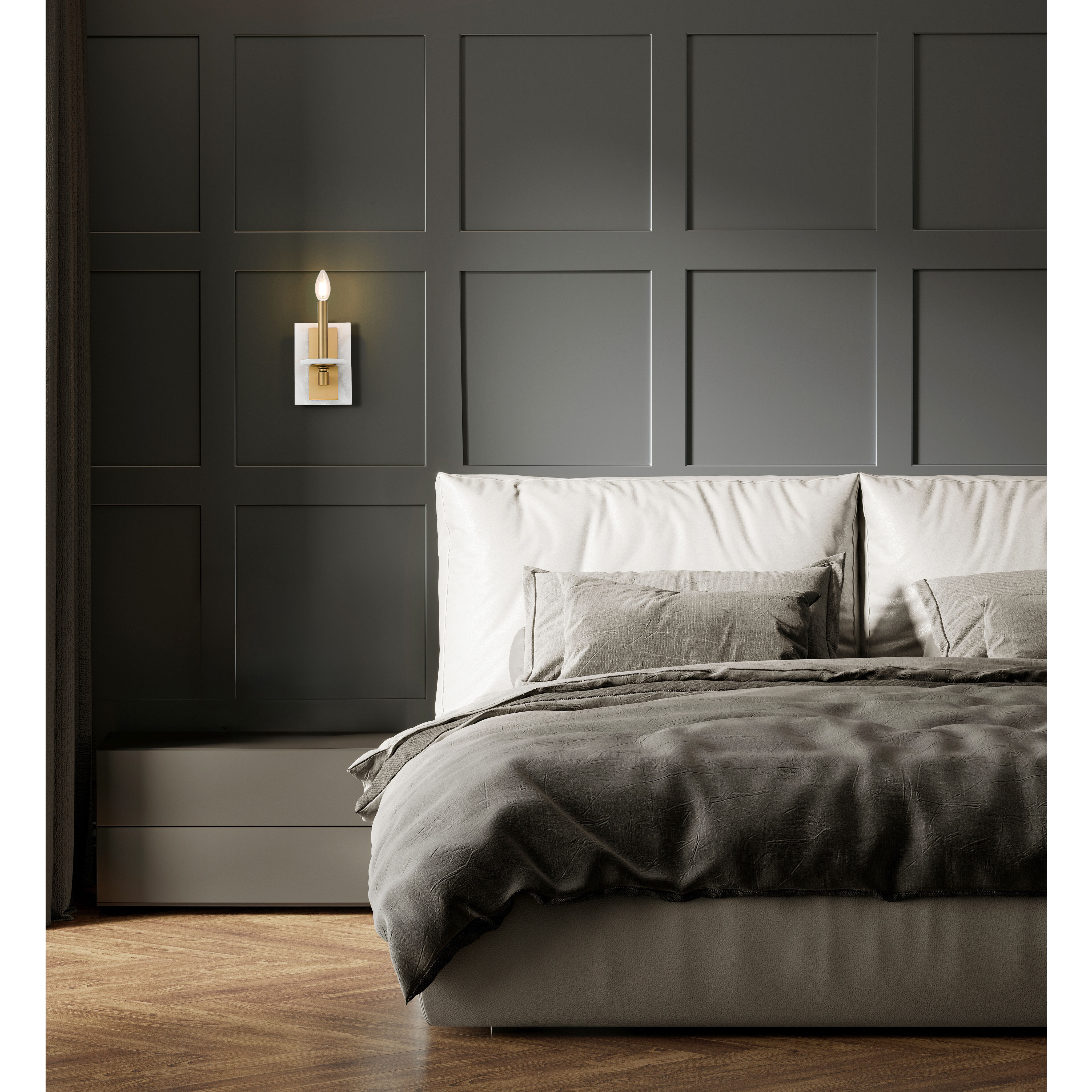 Kaden Wall Sconce Wall Light in Modern Gold