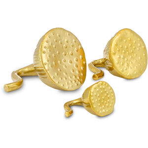 Hasu Metallic Gold Decorative Lotus Set, Set of 3