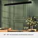 Canoga Linear Chandelier Ceiling Light, Large