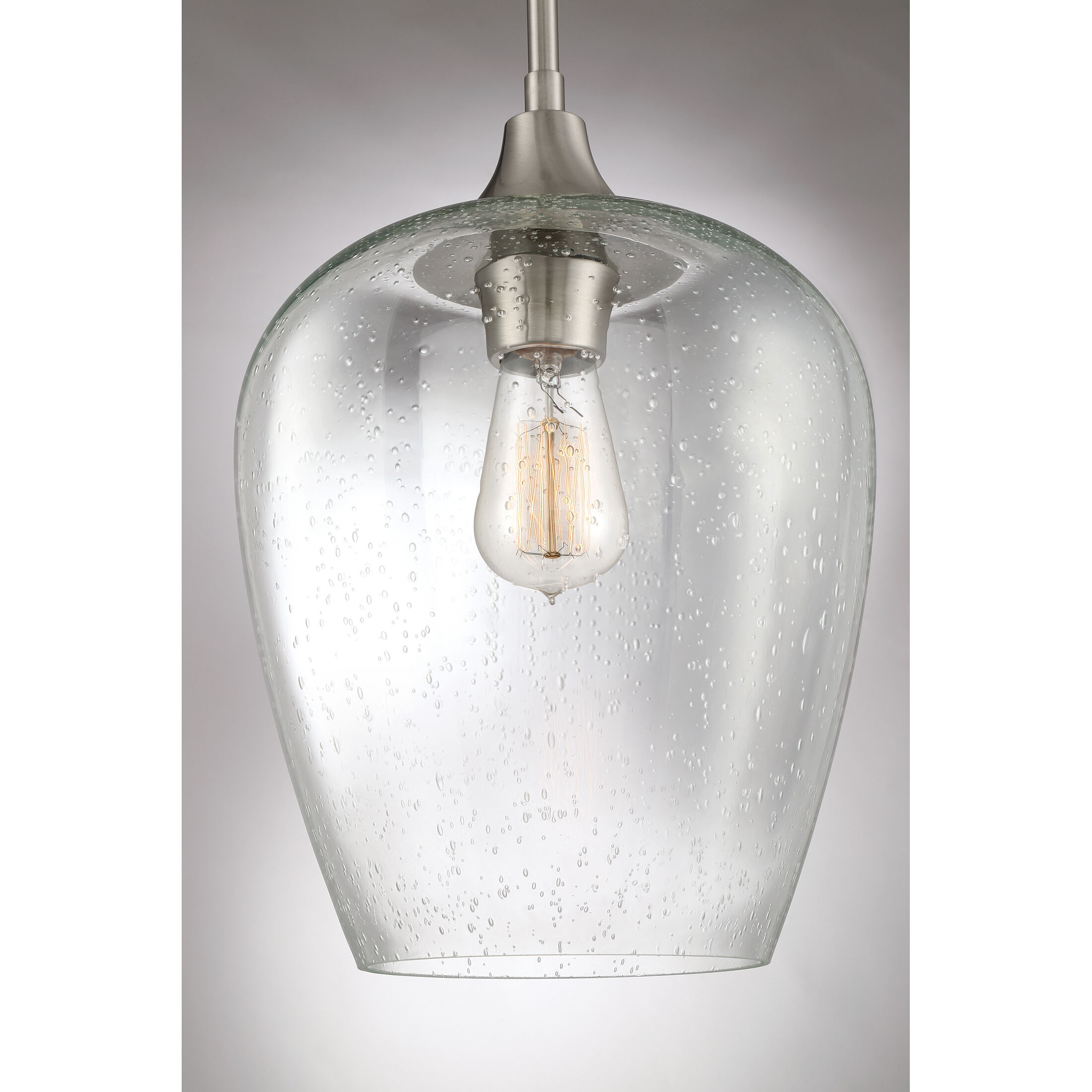 Towne 1 Light 10 inch Brushed Nickel Mini Pendant Ceiling Light