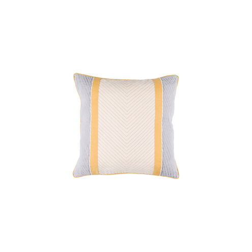 Leona 18 X 18 inch Beige and Medium Gray Throw Pillow