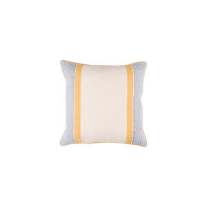 Leona 22 X 22 inch Beige and Medium Gray Throw Pillow