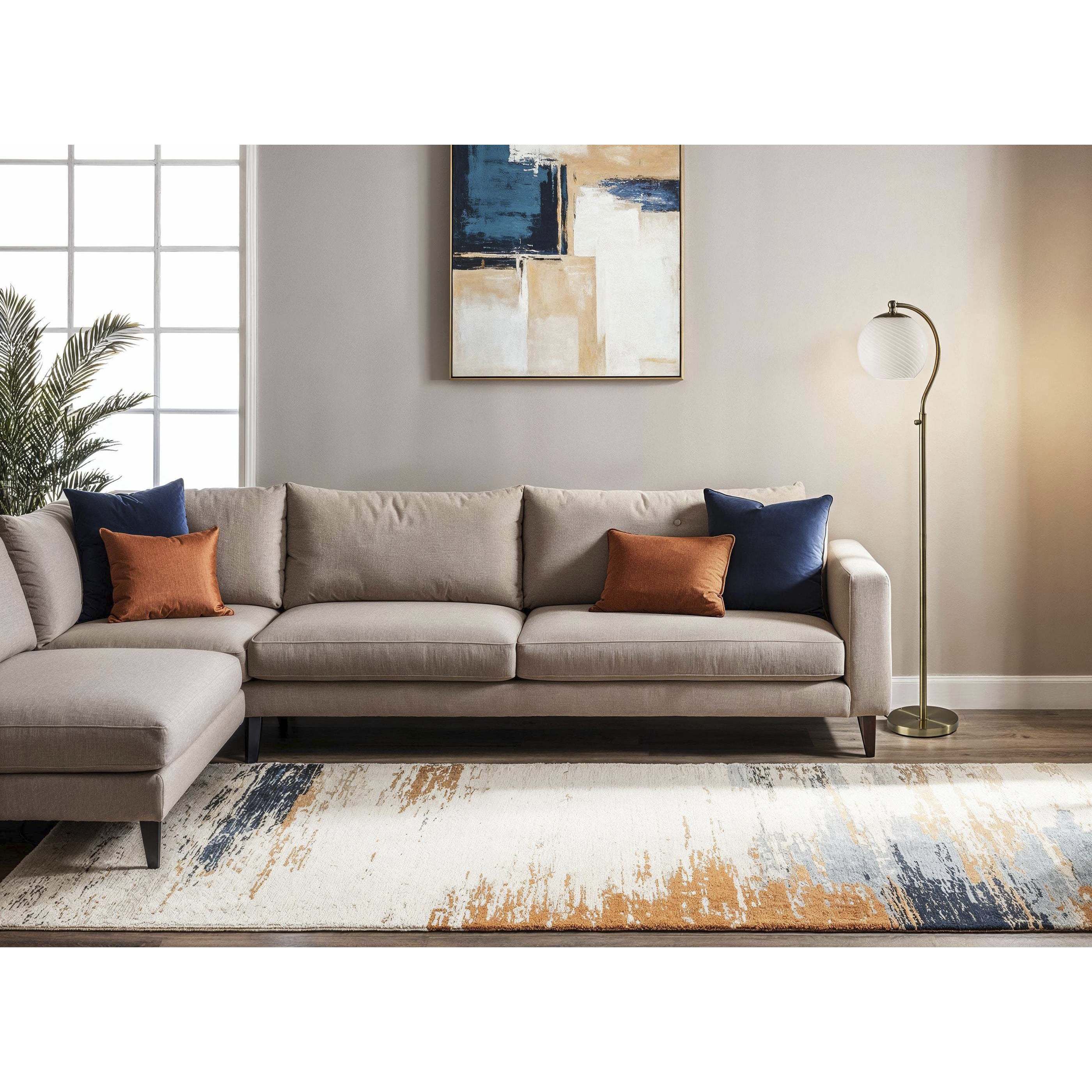 Swirl 58.75 inch 60.00 watt Antique Brass Floor Lamp Portable Light