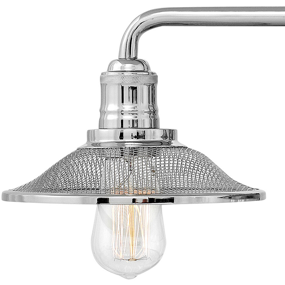 Rigby 3 Light 27 inch Polished Nickel Vanity Light Wall Light