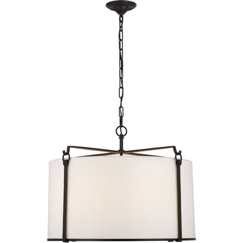 Ian K. Fowler Aspen LED 28 inch Blackened Rust Hanging Shade Ceiling Light, Large