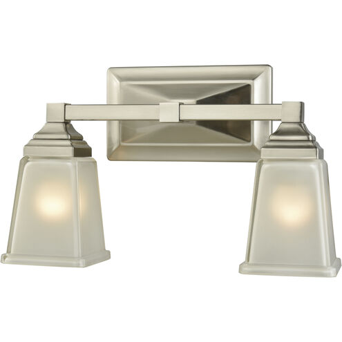 Sinclair 2 Light 15 inch Brushed Nickel Vanity Light Wall Light