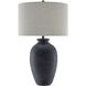 Cyanic 31.5 inch 150 watt Scarab Blue/Bronze Table Lamp Portable Light
