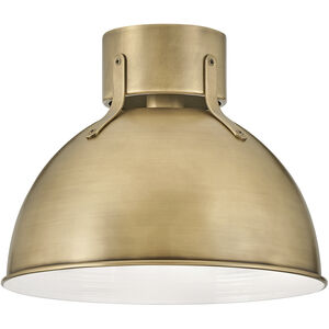 Argo LED 13 inch Heritage Brass Indoor Flush Mount Ceiling Light