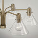 Greer 6 Light 33 inch Aged Brass Chandelier Ceiling Light