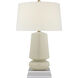 Chapman & Myers Parisienne 28.75 inch 150 watt Coconut Porcelain Table Lamp Portable Light in Linen, Small