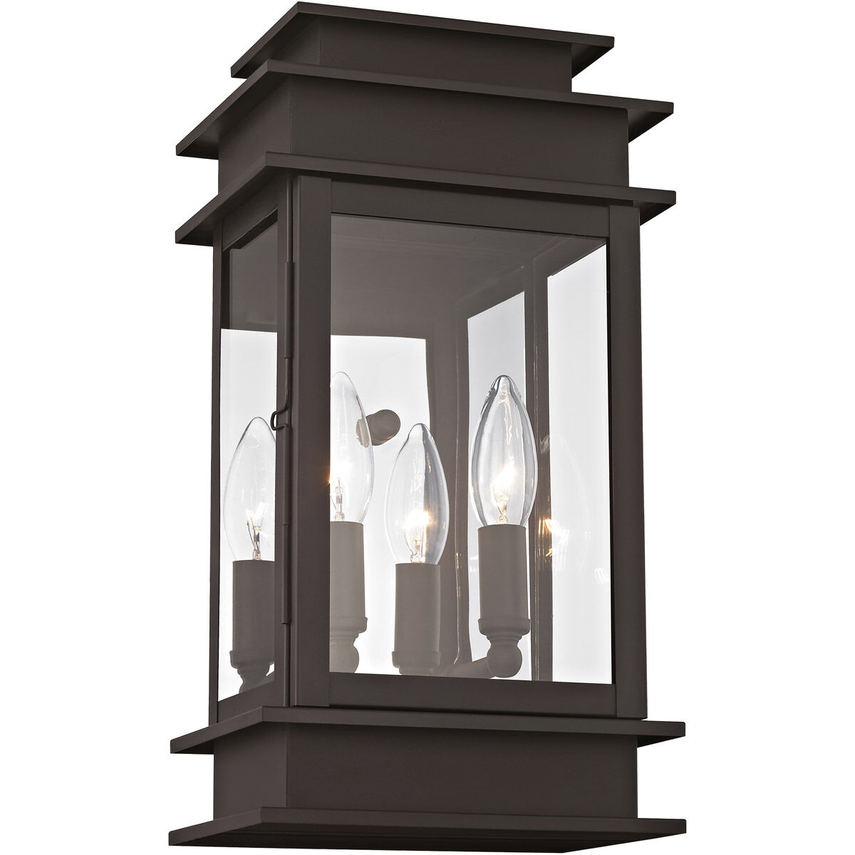 Princeton 2 Light 14 inch Bronze Outdoor Wall Lantern