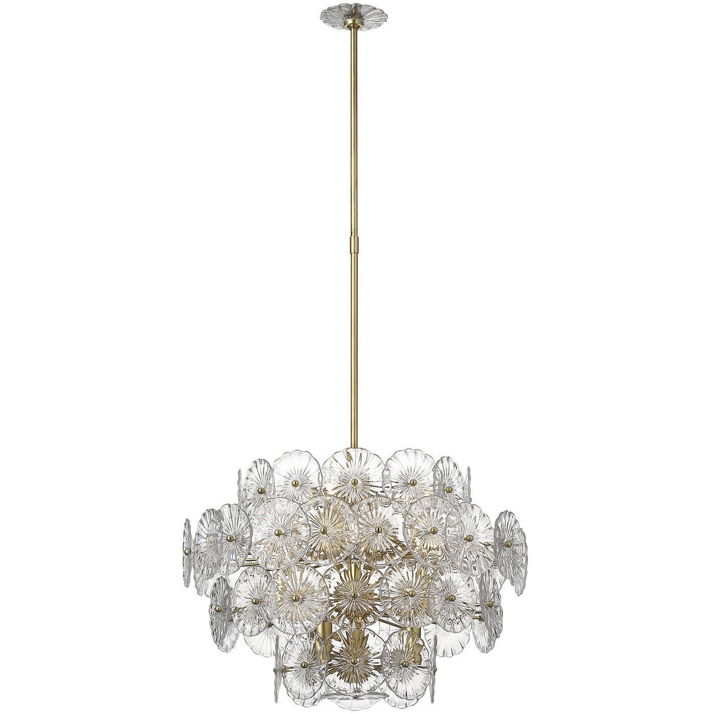 Julie Neill Gianna LED 24 inch Gild Chandelier Ceiling Light