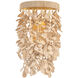 Naxos 2 Light 9.5 inch Vintage Gold Leaf Wall Sconce Wall Light