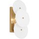 kate spade new york Emery 2 Light 5.63 inch Burnished Brass Sconce Wall Light