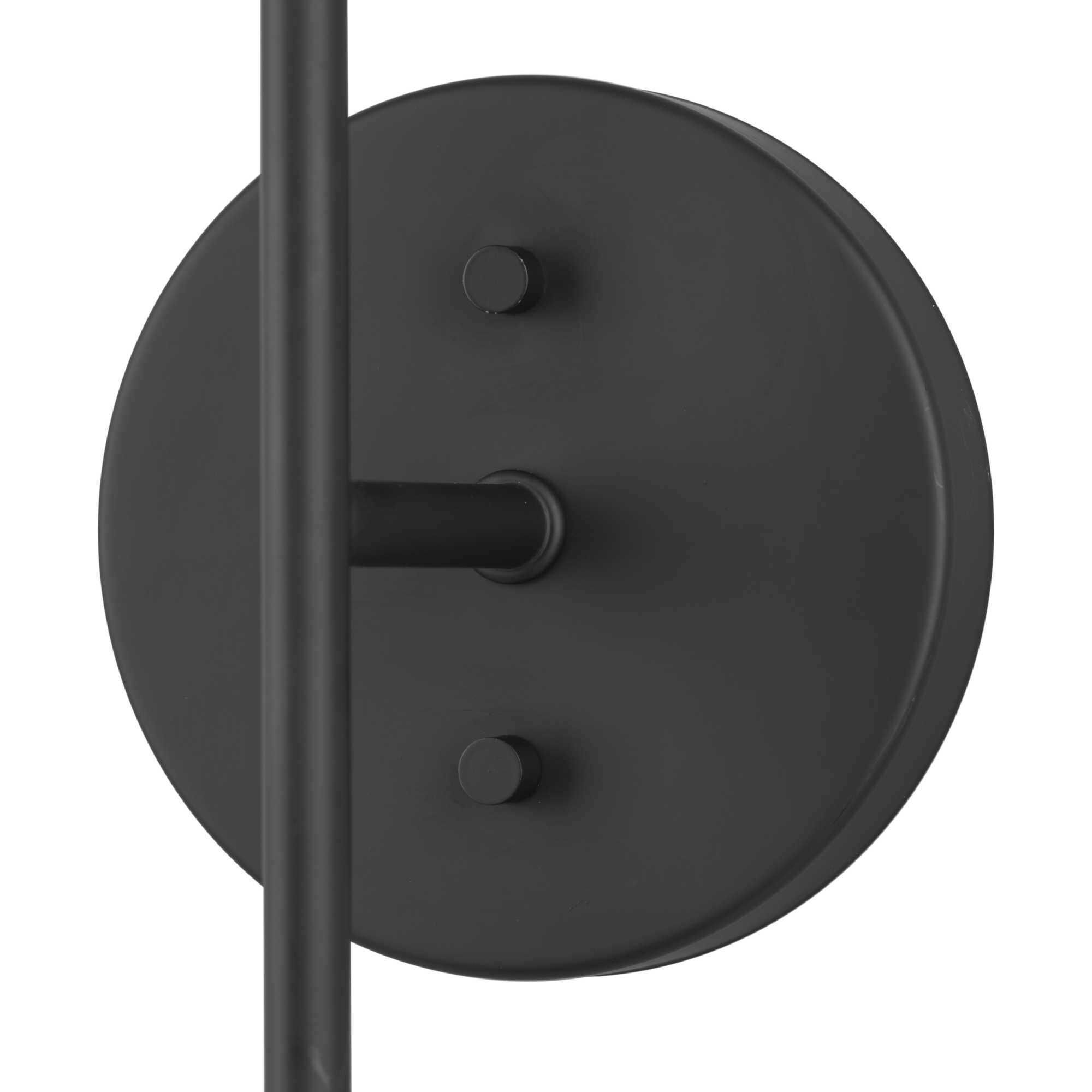 Haas 2 Light 5.87 inch Matte Black Wall Bracket Wall Light, Design Series