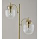 Natasha 62.25 inch 60.00 watt Antique Brass Floor Lamp Portable Light