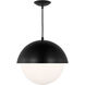 Drew & Jonathan Hyde 1 Light 14 inch Midnight Black Pendant Ceiling Light