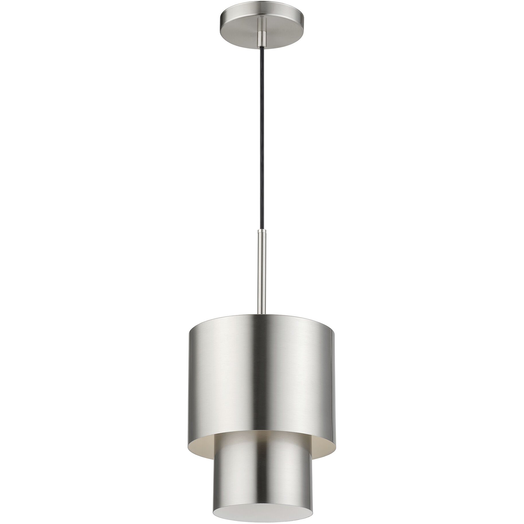 Zolana 1 Light 8.5 inch Brushed Nickel Mini Pendant Ceiling Light