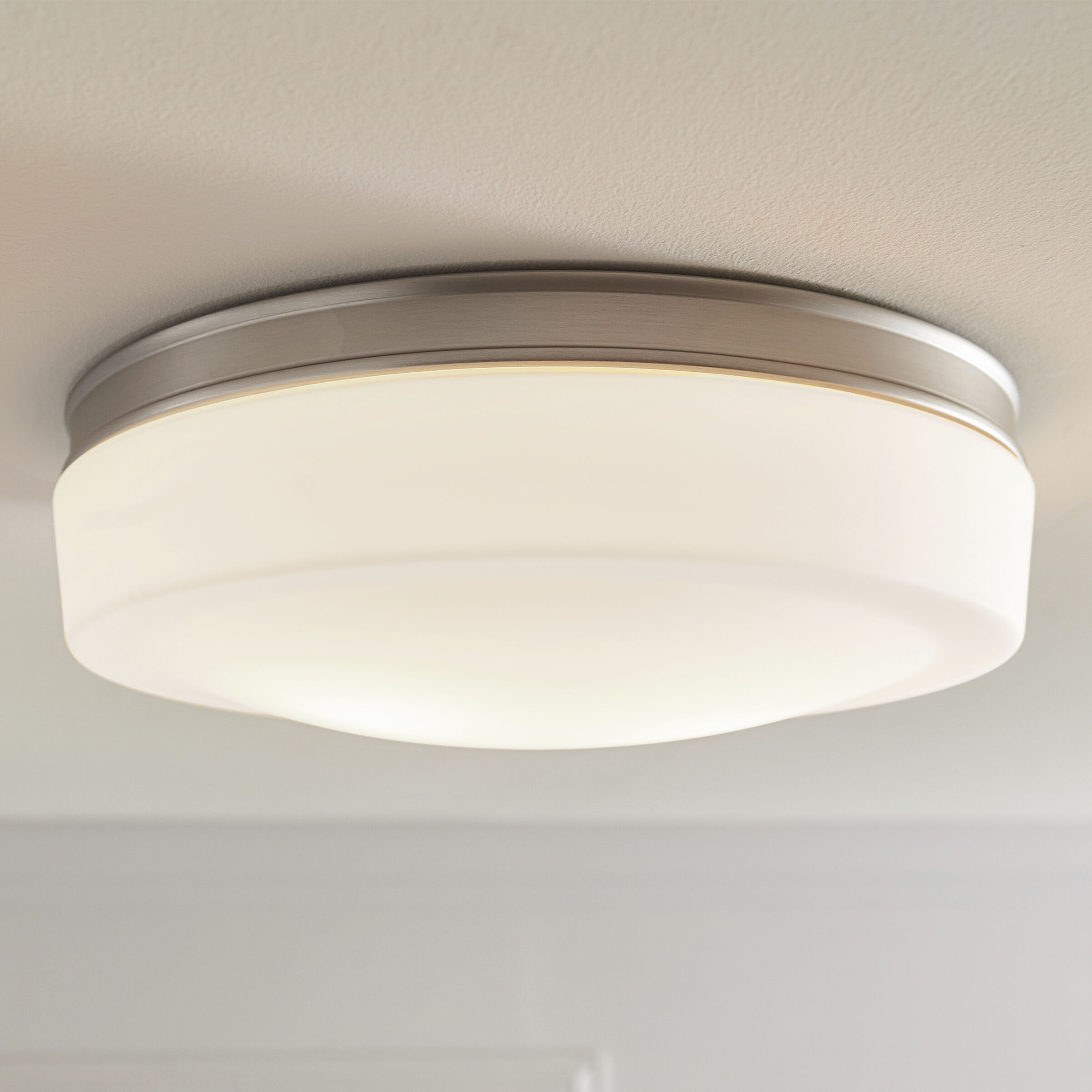 Sean Lavin Issen 2 Light 13.5 inch Satin Nickel Flush Mount Ceiling Light