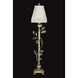 Crystal Laurel 37 inch 60 watt Gold Console Lamp Portable Light in No Shade