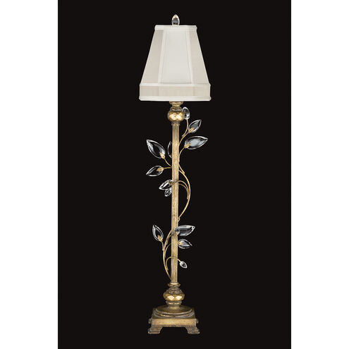 Crystal Laurel 37 inch 60 watt Gold Console Lamp Portable Light in No Shade