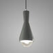 Radiance Collection LED 5 inch Pewter Green with Polished Chrome Pendant Ceiling Light